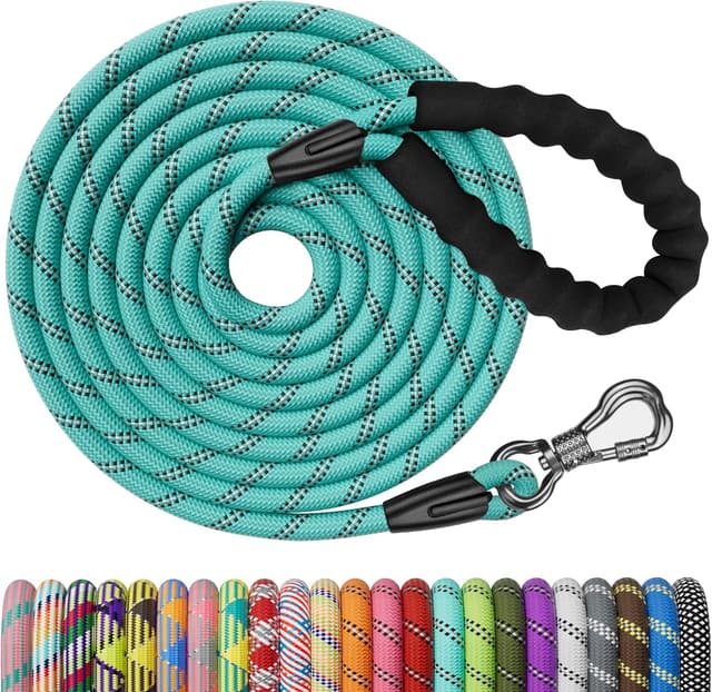 Thumbnail 6 de NTR Heavy Duty Dog Leash (30FT) Reflective Rope with Swivel Lockable Hook and Padded Handle