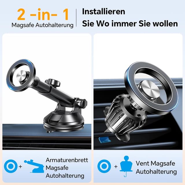 Detalle 2 de Cooplow MagSafe Auto Halterung 360°