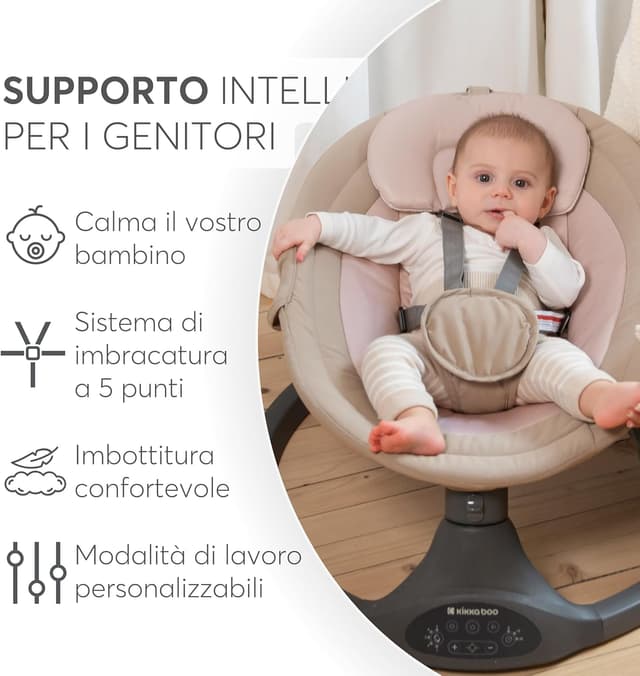 Thumbnail 3 de KikkaBoo CODIE Sdraietta neonati fino a 9 kg