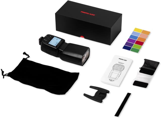 Thumbnail 6 de PHOTOOLEX FK310 LCD Speedlite con slitta hot shoe e modalità manuale/S1/S2 per Canon, Nikon, Sony e altre reflex mirrorless