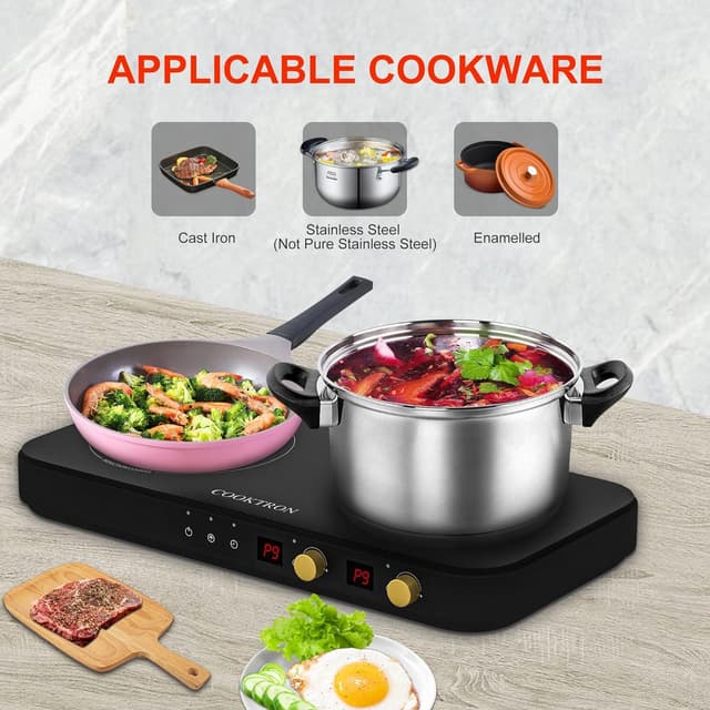 Thumbnail 2 de COOKTRON Portable Induction Cooktop 1800W