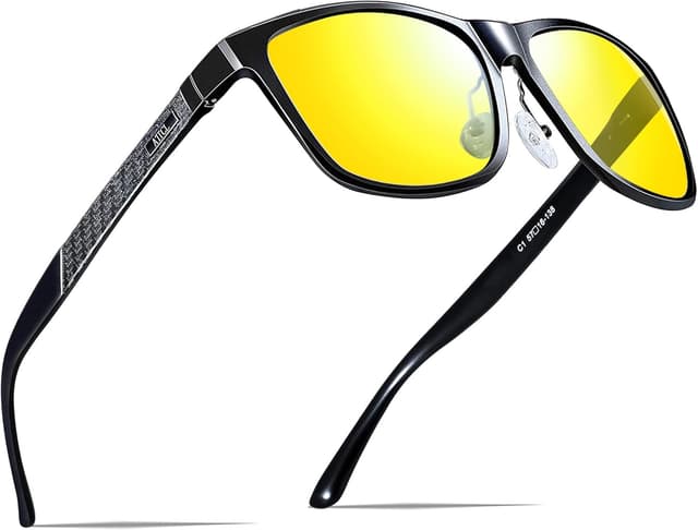 Detalle de ATTCL Sonnenbrille Herren polarisiert UV400 – leichter Aluminium-Magnesium-Rahmen für Autofahren, Wandern & Reise