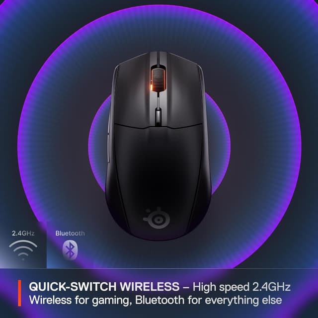 Detalle de SteelSeries Rival 3 Wireless Gen 2 18000 DPI