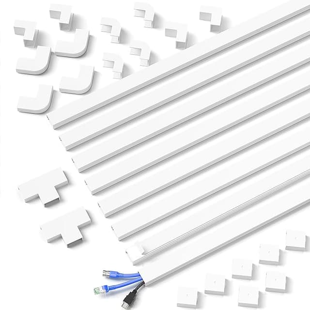 Imagen de MUDEELA Canaleta Autoadhesiva 24×14mm 1m Blanco 🔌 en OfertitasTOP