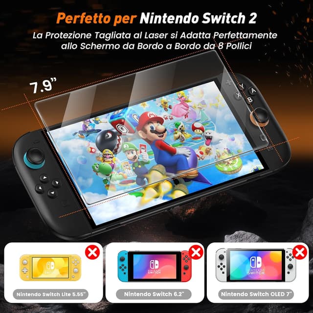 Thumbnail 1 de daydayup Vetro temperato 4 pezzi per Switch