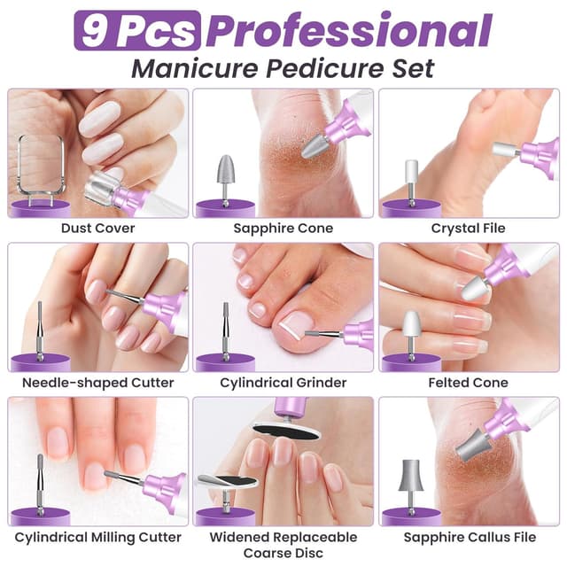 Thumbnail 6 de Maniküre Set Elektrisch Nagelfeile 15 Stufen 💅