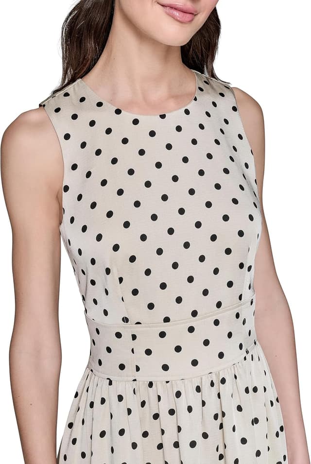 Thumbnail 4 de Karl Lagerfeld Polka Dot Sleeveless Midi Dress