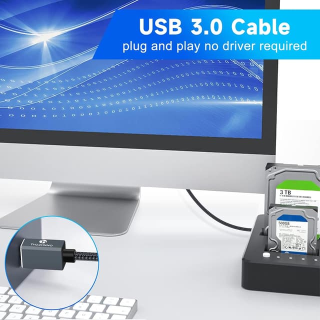 Detalle de Thzzhnno USB 3.0 A to USB B Cable 2M