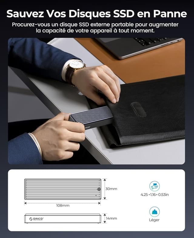 Thumbnail 5 de ORICO M2PV boîtier SSD 10 Gbps 💽
