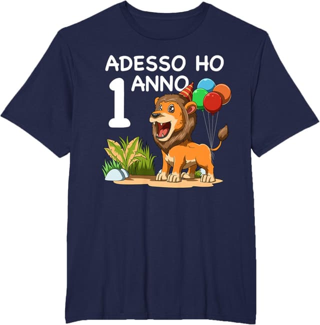 Thumbnail 3 de Maglietta 1 Compleanno Leone bambini