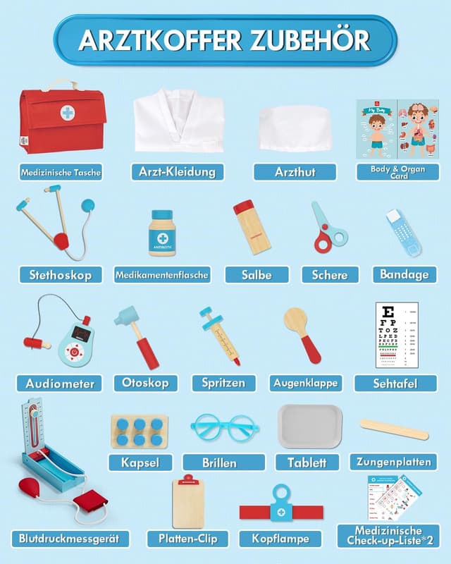 Thumbnail 5 de Lehoo Castle Arztkoffer 23 Teile