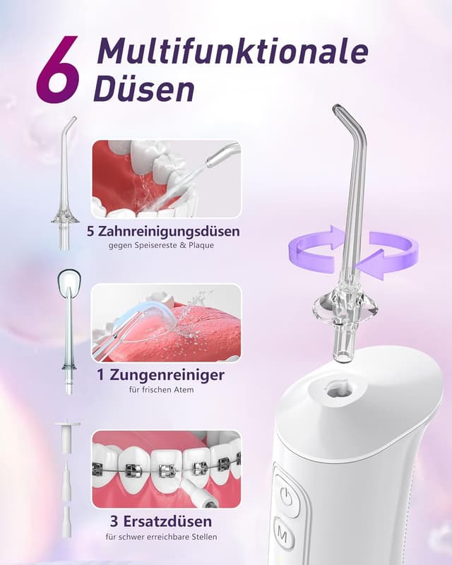 Thumbnail 2 de Glracd Munddusche 300 ml Wasserflosser – 4 Modi