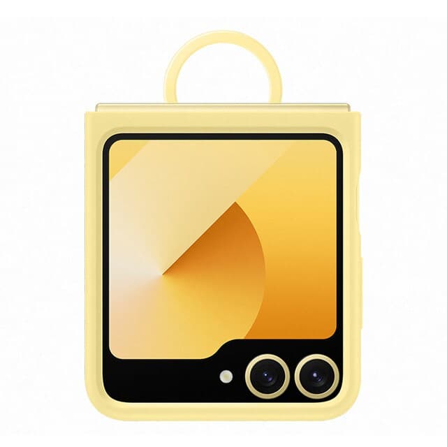 Detalle 2 de Samsung Funda silicona amarilla para Galaxy Z Flip6