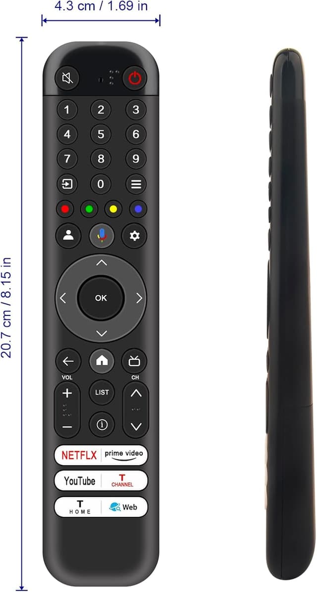 Detalle de VINABTY TV remote for TCL, long range
