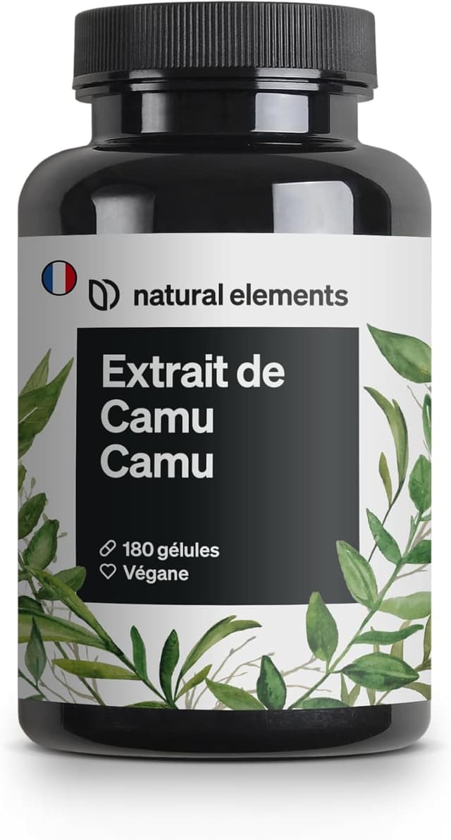 Detalle de Gélules d’extrait de camu camu – vitamine C – 180 gélules véganes (500 mg par gélule)