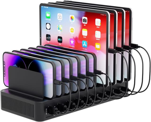 Detalle de 60W 10-Port USB Fast Charging Station Dock