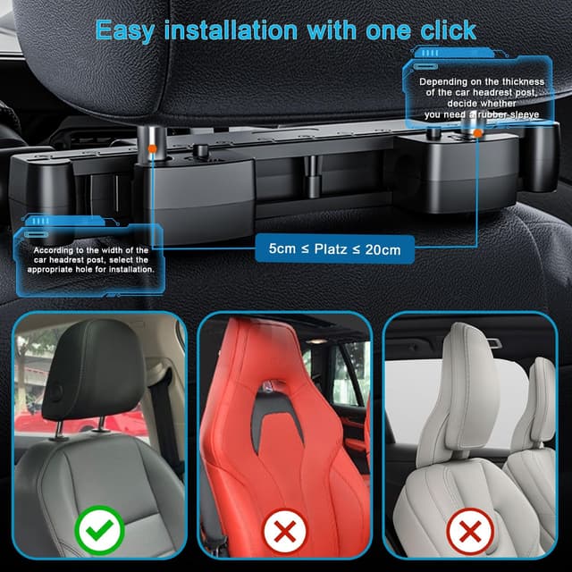 Thumbnail 6 de Aipwerer A10 Cale-tête enfant mémoire pour voiture