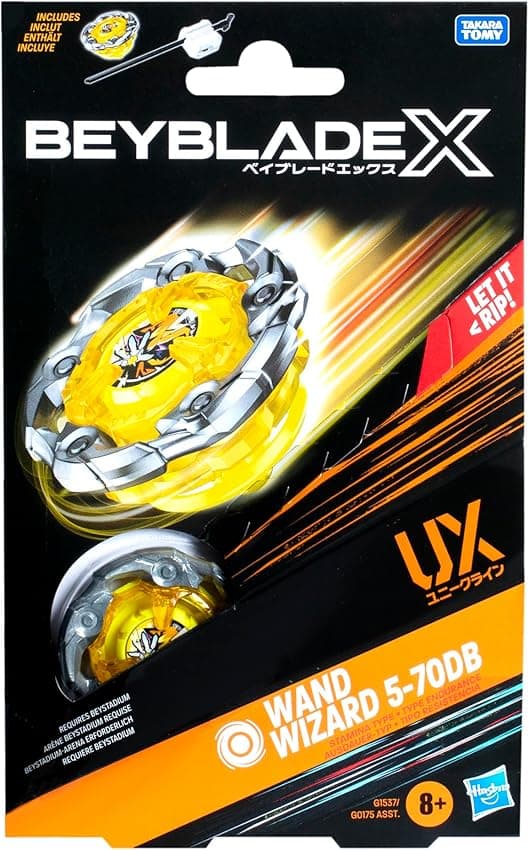 Thumbnail 3 de Beyblade X Kit Inicial Wand Wizard 5-70DB UX con Top y Lanzador