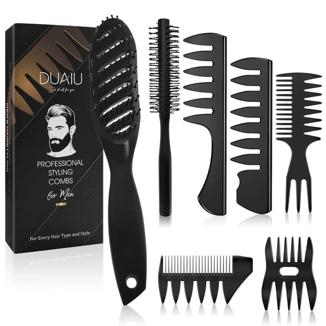 Imagen de DUAIU Kamm Männer Styling Set 7-teilig Haarstyling en OfertitasTOP