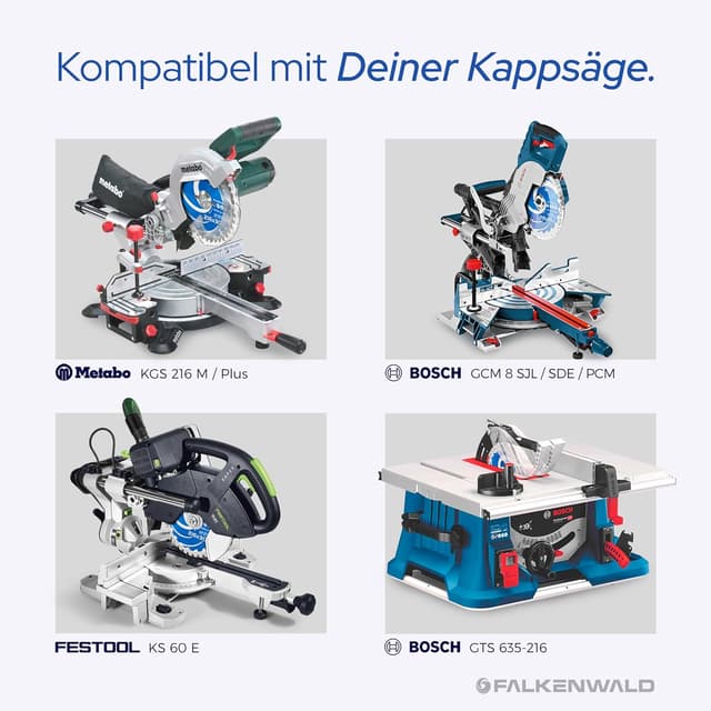 Detalle de FALKENWALD® Sägeblatt 216 x 30 mm ⚙