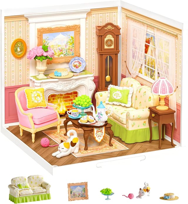 Detalle de Rolife Holiday Tea Time DIY-Miniaturhaus