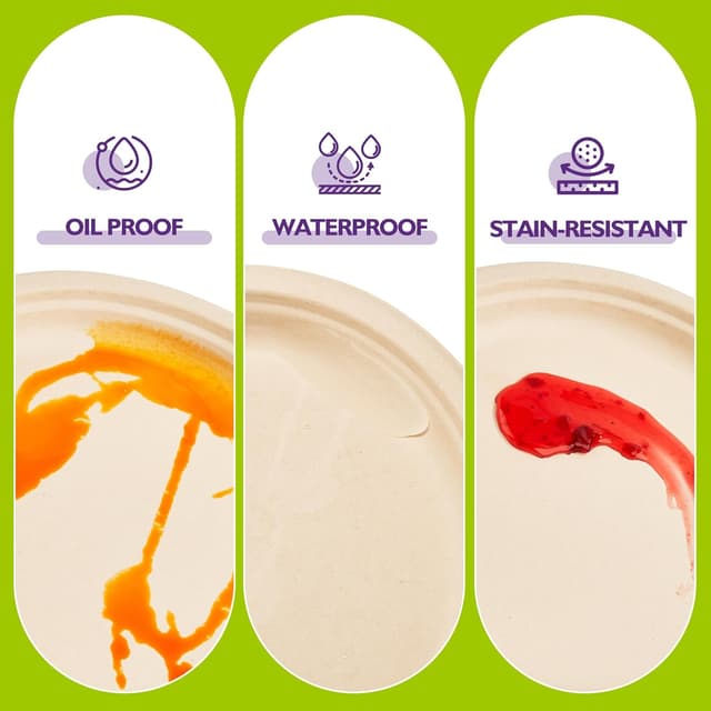 Thumbnail 2 de Packinno 9 Inch 125-Pack Compostable Plates