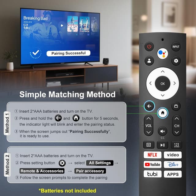 Thumbnail 6 de Only for Hisense Google Smart TV Voice Remote Replacement (ERF3M90H) for 4K QLED / QLED / Mini-LED models