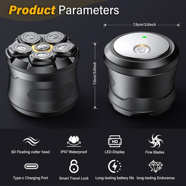 Thumbnail 1 de BJNN Head Shaver 6D Flexible