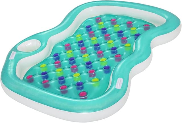 Detalle de Bestway Tumbona Inflable Isla, Cama Flotante para Piscina🛟