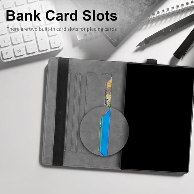 Detalle de CXTCASE Hülle für Huawei MediaPad M5 lite 10.1 (2018) – Multi-Winkel Folio Flip Smart Cover in Blau