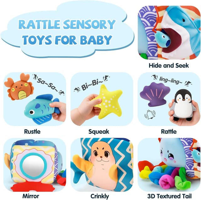 Detalle de SAIMAND Ocean Sensory Box Toy 5 plush