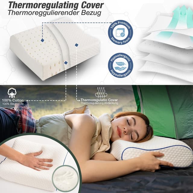 Thumbnail 4 de Marcolumb Reisekissen Memory-Schaum 35x30x10 cm