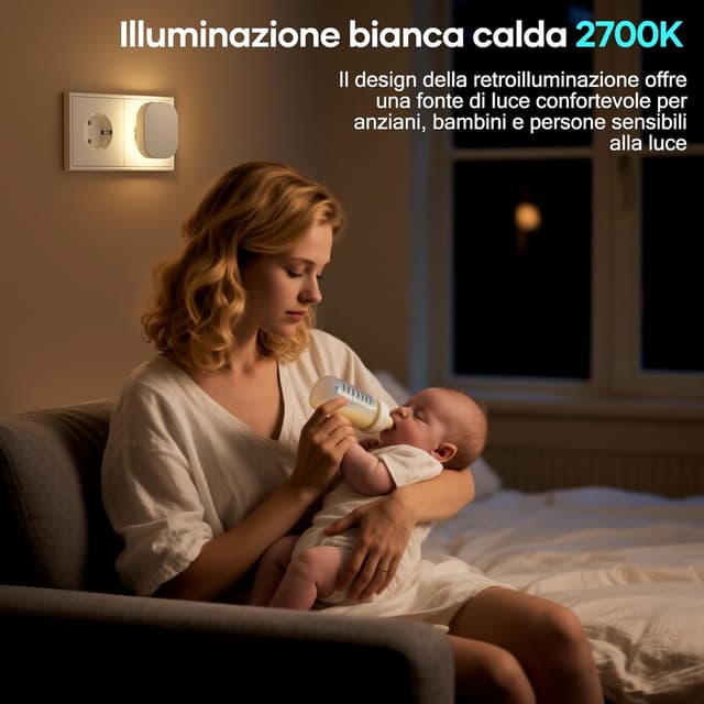 Detalle de Suright 2 Pezz Luce Notturna Bambini 2700K