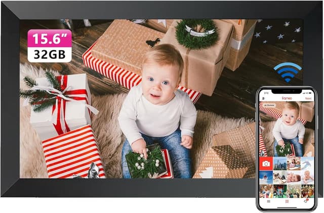 Imagen de Frameo 15,6 Zoll Digitaler Bilderrahmen 32GB en OfertitasTOP