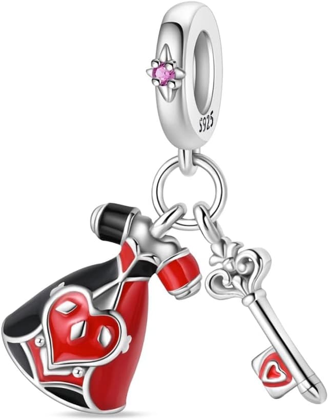 Detalle de Pandach Damen Charm-Anhänger aus 925 Sterling Silber für Armband & Kette (C17-kompatibel)