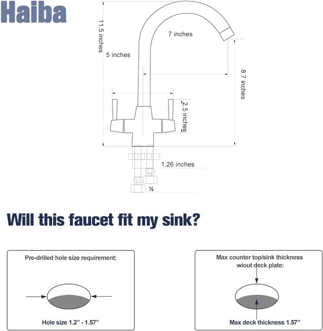 Detalle 2 de Kitchen tap mixer 360 swivel 1 hole