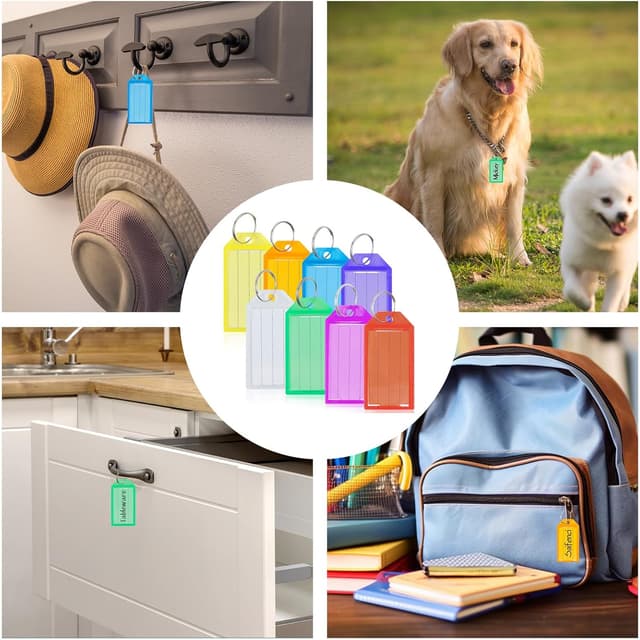 Thumbnail 6 de Romon Portachiavi 80 Pezzi Etichette