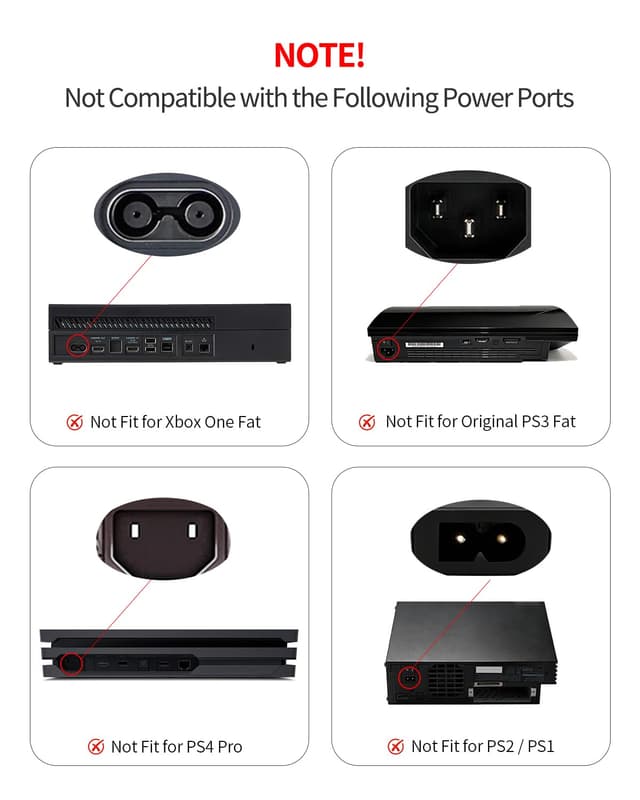 Thumbnail 3 de Superer AC Power Cord C7 for PlayStation 5