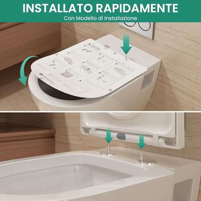 Detalle de ANYCEE Copriwater con abbassamento automatico