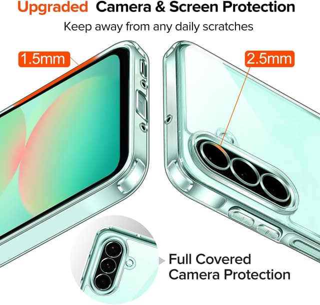 Thumbnail 4 de ivoler Samsung Galaxy A26 5G clear case with 2 glass protectors