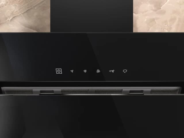 Detalle de Bauknecht BHVS 91F LT DP K Wandhaube mit Randabsaugung und 740 m³/h