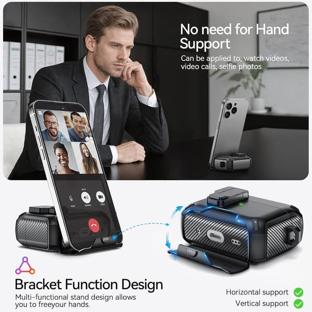 Detalle 2 de JOREMX AirPods Pro 3 Case with Stand 2025