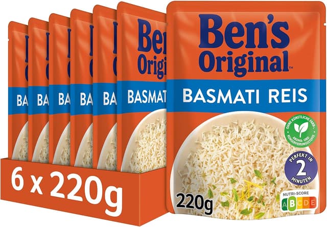 Imagen de Ben's Original Express Basmati Reis 6 x 220 g 🍚 en OfertitasTOP
