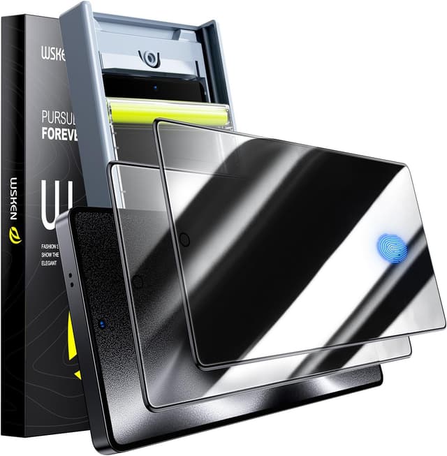 Detalle de WSKEN Galaxy S25 Ultra privacy screen 9H