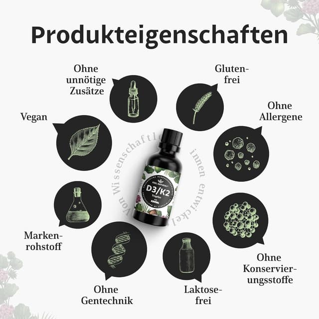 Thumbnail 4 de Vitamin D3/K2 Tropfen 50 ml đź’Š