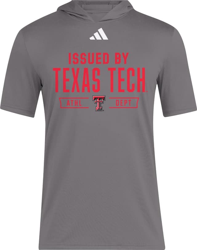 Detalle de adidas men’s NCAA 25/26 Designed for Training short sleeve hoodie