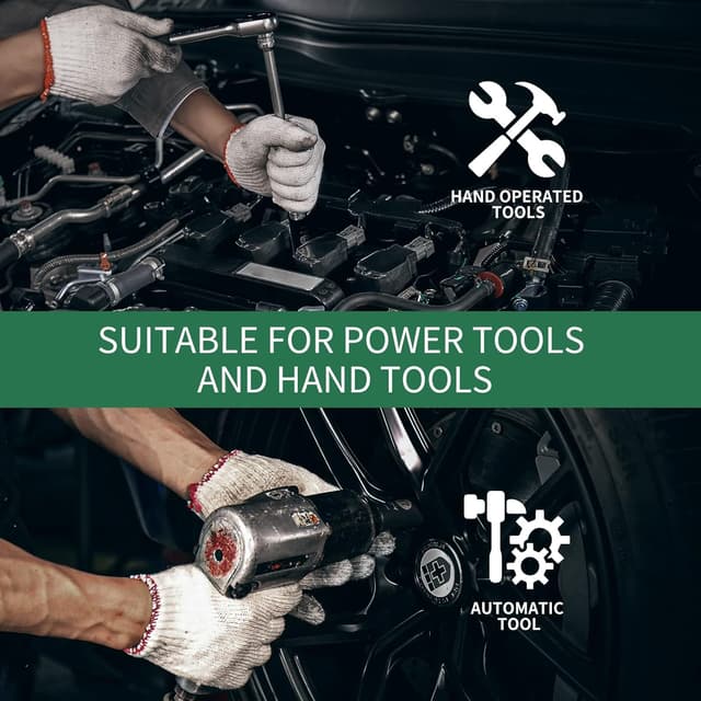 Thumbnail 1 de Ginour 20PCs Impact Socket Set 8–24mm