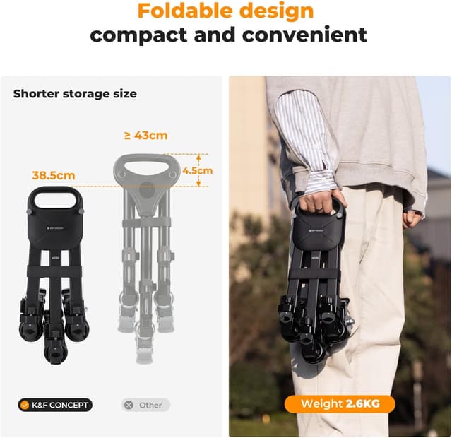 Thumbnail 1 de K&F CONCEPT Photography Dolly 20kg capacity