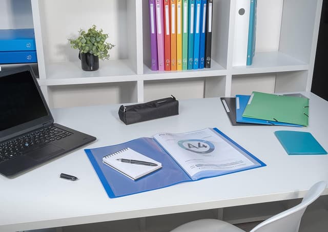 Thumbnail 6 de Exacompta Réf. 88116E Protège-documents OPAK semi-rigide violet pour format A4 (100 pochettes, 200 vues)