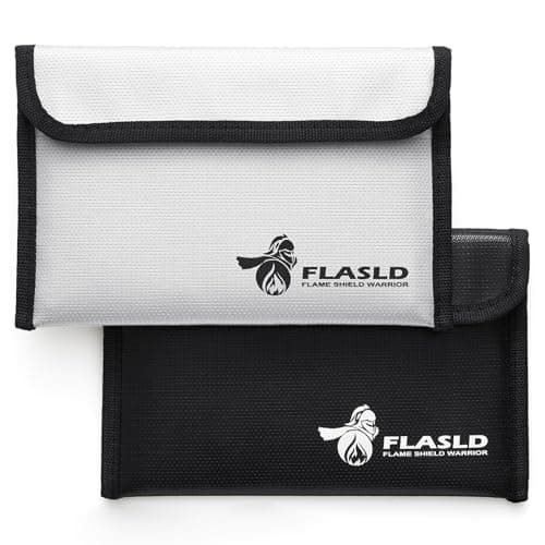 Detalle de FLASLD Bolsa Ignífuga 20x12.7 cm 2 Piezas